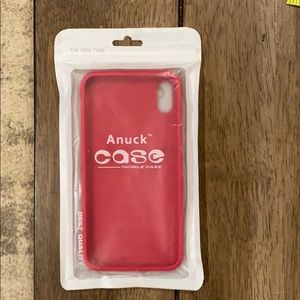 iPhone XS Max silicone-rose red